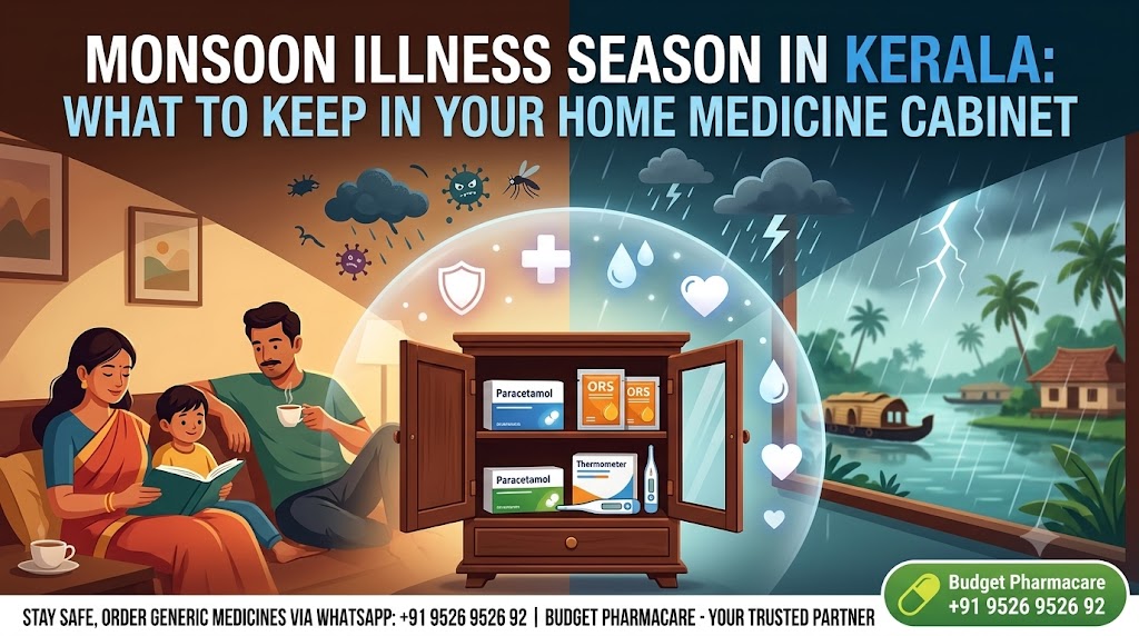 Monsoon Illness Season in Kerala: What to Keep in Your Home Medicine Cabinet